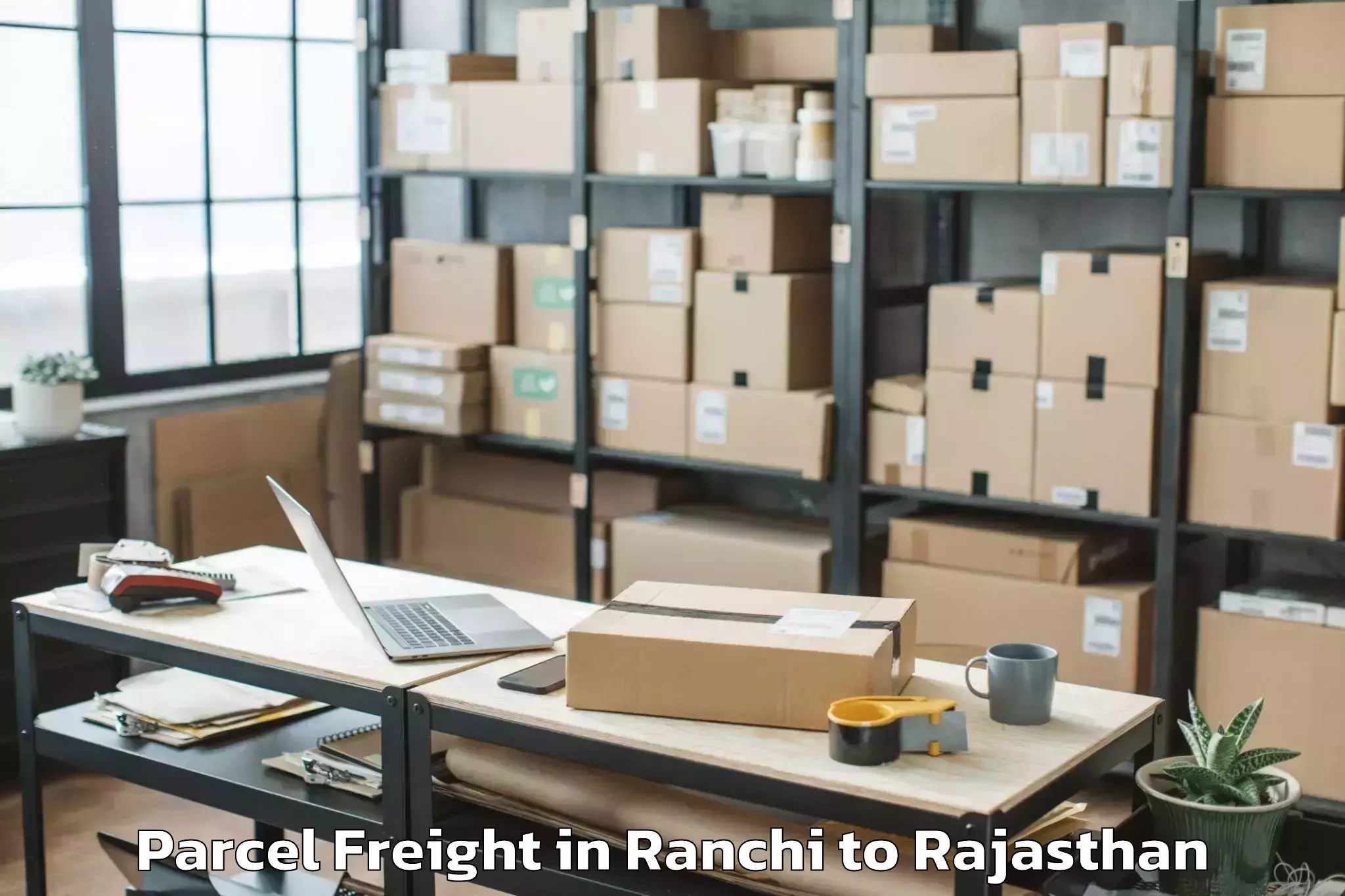 Comprehensive Ranchi to Iihmr University Jaipur Parcel Freight